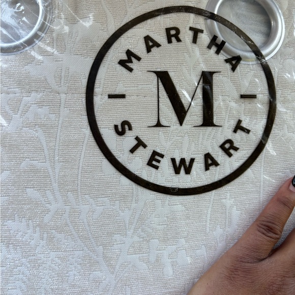 Martha Stewart Cream Textured Curtain - Picture 1 of 3